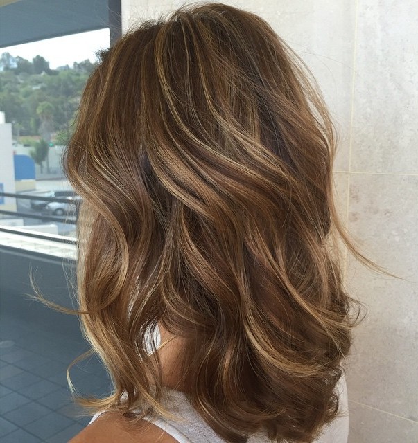 Caramel Highlights With Side Bangs Caramel Highlights With Side Bangs — Highlights on Brown Hair 2027