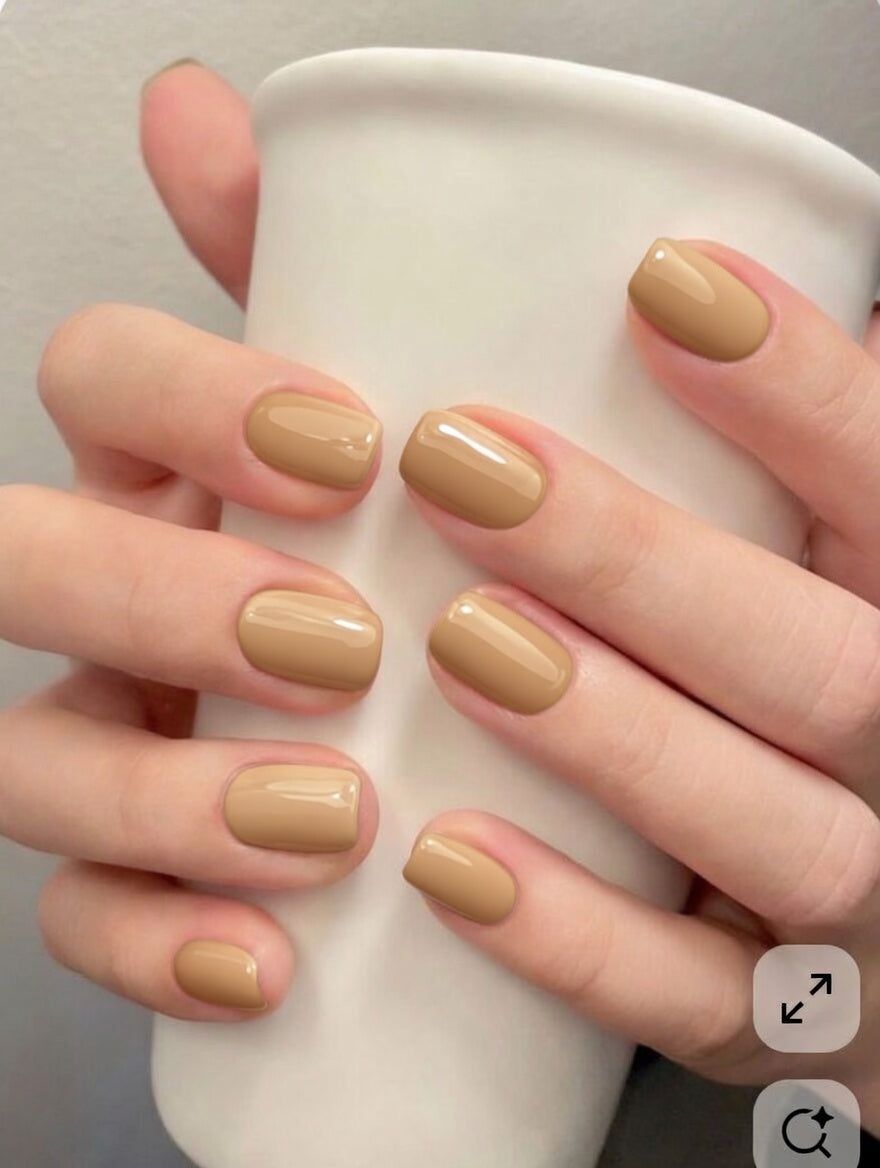 Bright Light Camel Short Square Bright Light Camel Short Square — Camel Nails 2027