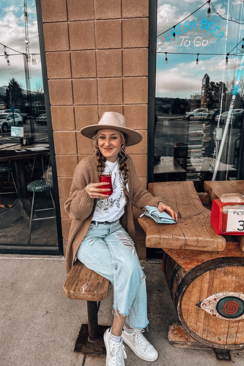 Long Knit Cardigan and Ripped Denim Long Knit Cardigan and Ripped Denim — Brewery Outfits 2027