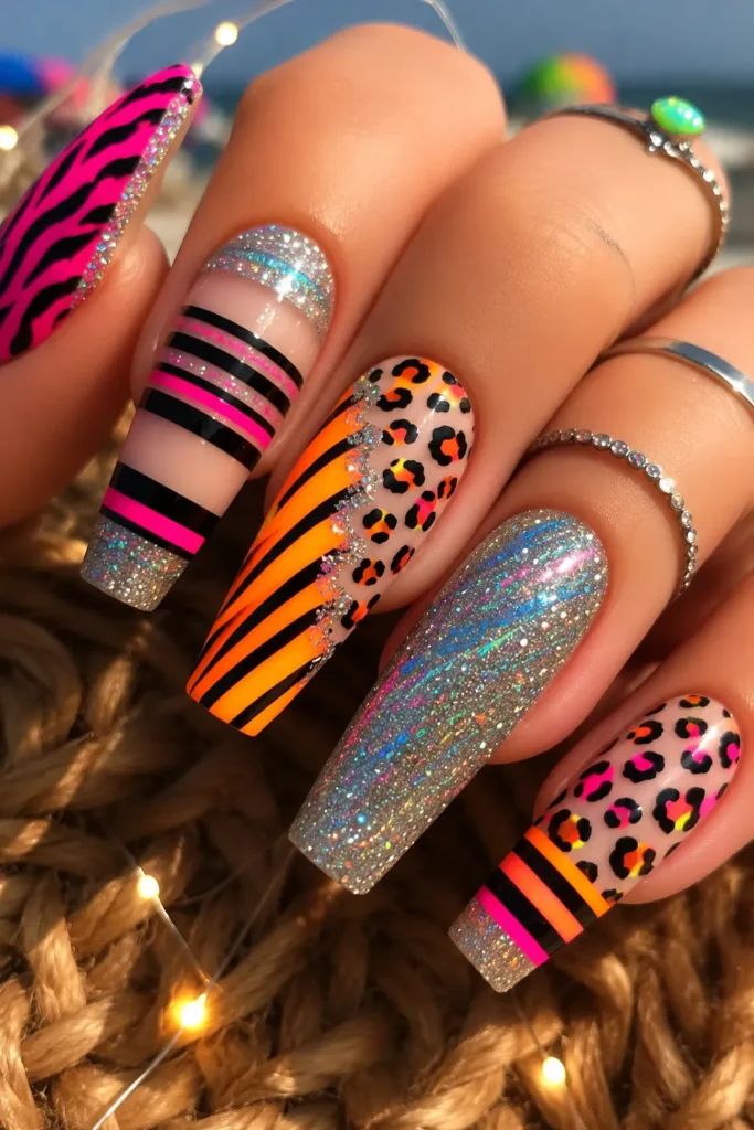 Summer Party Visual Idea Summer Party Visual Idea — Neon Acrylic Nails 2027