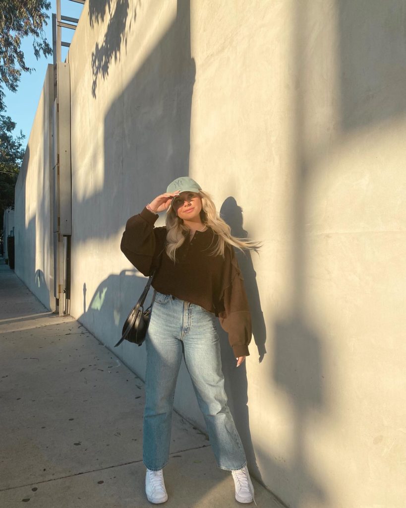 Casual Comfort with a Baseball Cap — Mom Jeans 2027