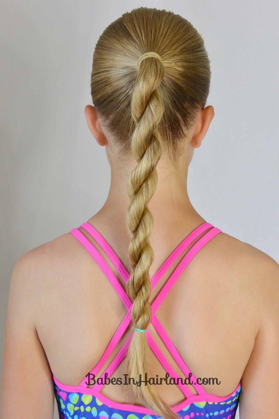 Mid-Back Thick Rope Twist Braid — Little Girl Swim Hairstyles 2027