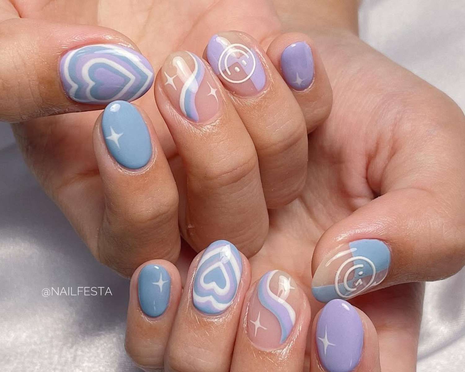 Glossy Visual Idea — Pastel Oval Nails 2027
