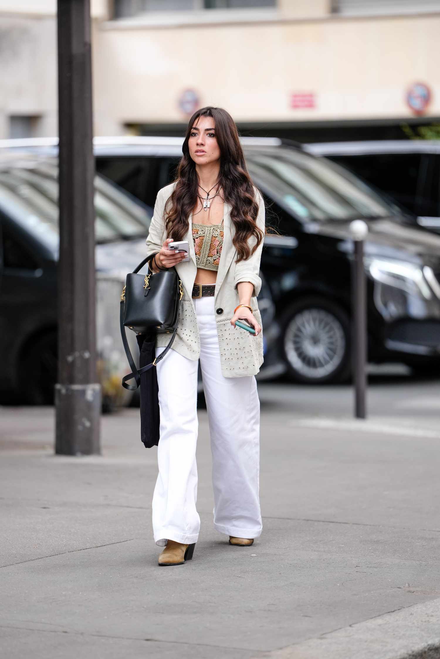 Casual Beige Linen Blazer with Wide-Leg Pants Casual Beige Linen Blazer with Wide-Leg Pants — Cute Outfits 2027