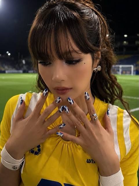 Medium Stiletto Football Pattern Medium Stiletto Football Pattern — Football Nails 2026