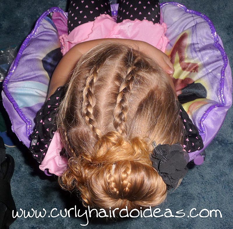 Visual Idea — Culminating In A Neat Bun — Little Girl Gymnastics Hairstyles 2027
