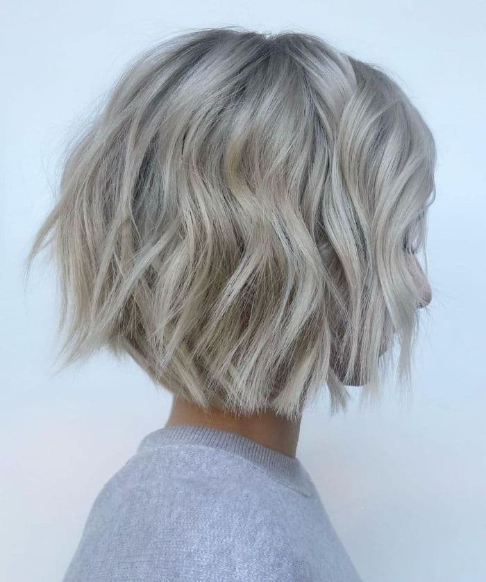 Muted Ash Blonde Gray Bob Muted Ash Blonde Gray Bob — Gray Bob 2027