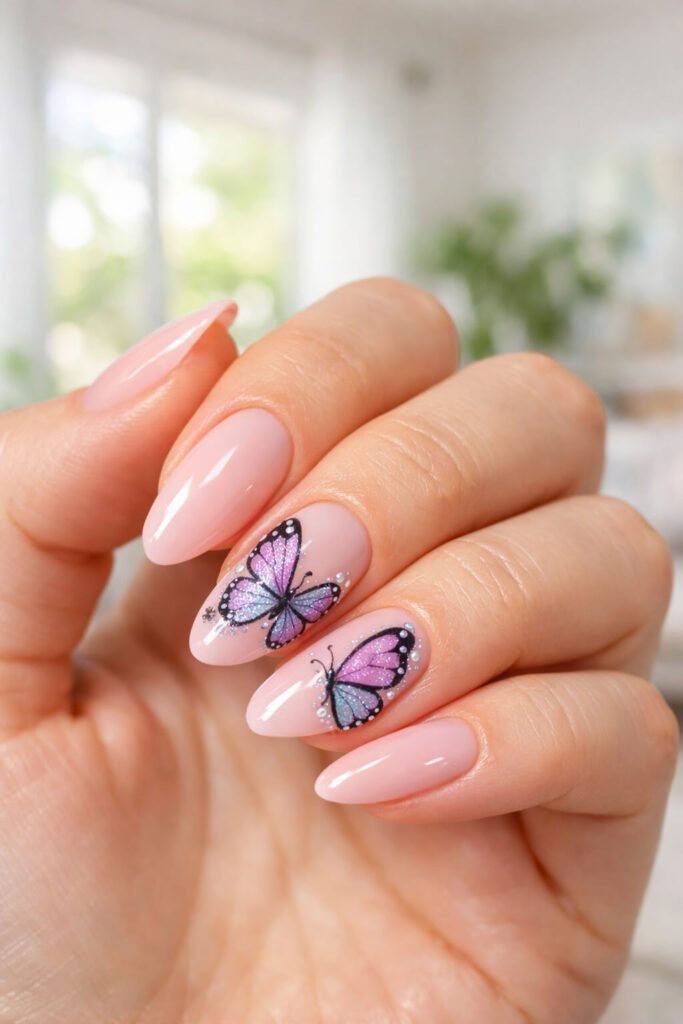 Spring Visual Idea — Butterfly Airbrush Nails 2027