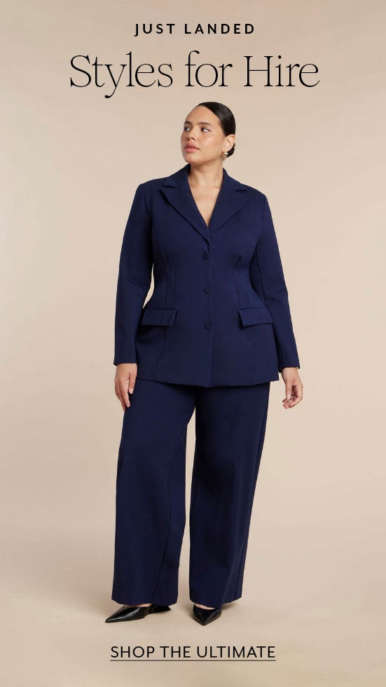 Tailored Navy Knit Suit for a Sophisticated Office Look — Office Outfits for Women 2027