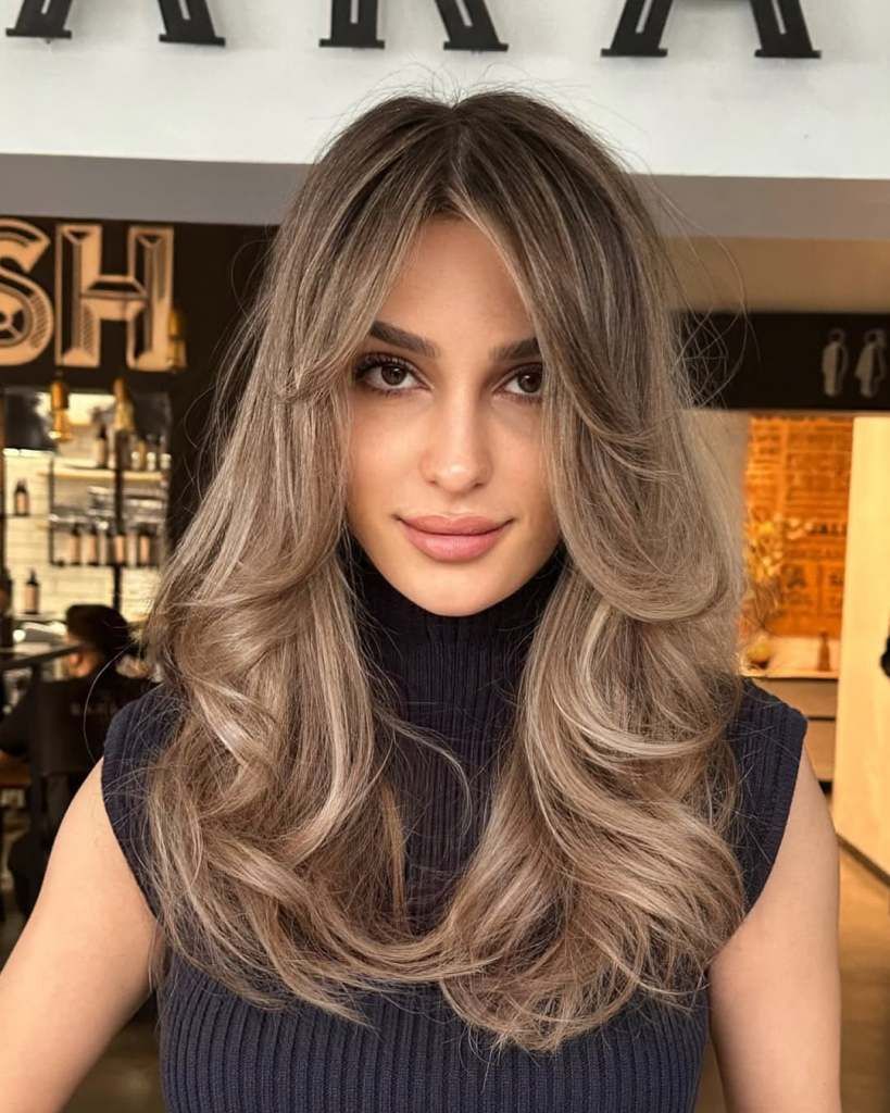 Dark Blonde With Balayage Visual Idea — Subtle Butterfly Cut 2027