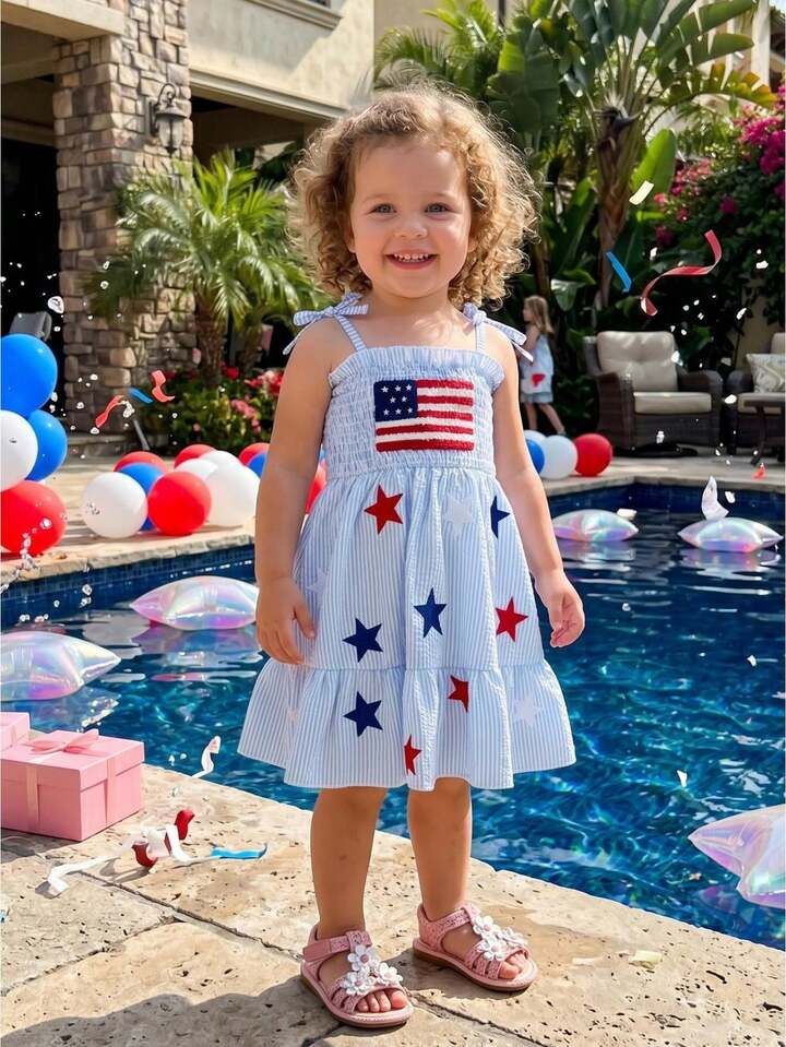 Summer Party Patriotic Celebration Outfit Idea Summer Party Patriotic Celebration Outfit Idea — Toddler Girl Outfits 2027