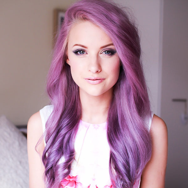 Vibrant Lilac Shoulder Length With Side Bangs Vibrant Lilac Shoulder Length With Side Bangs — Lilac Hair 2027