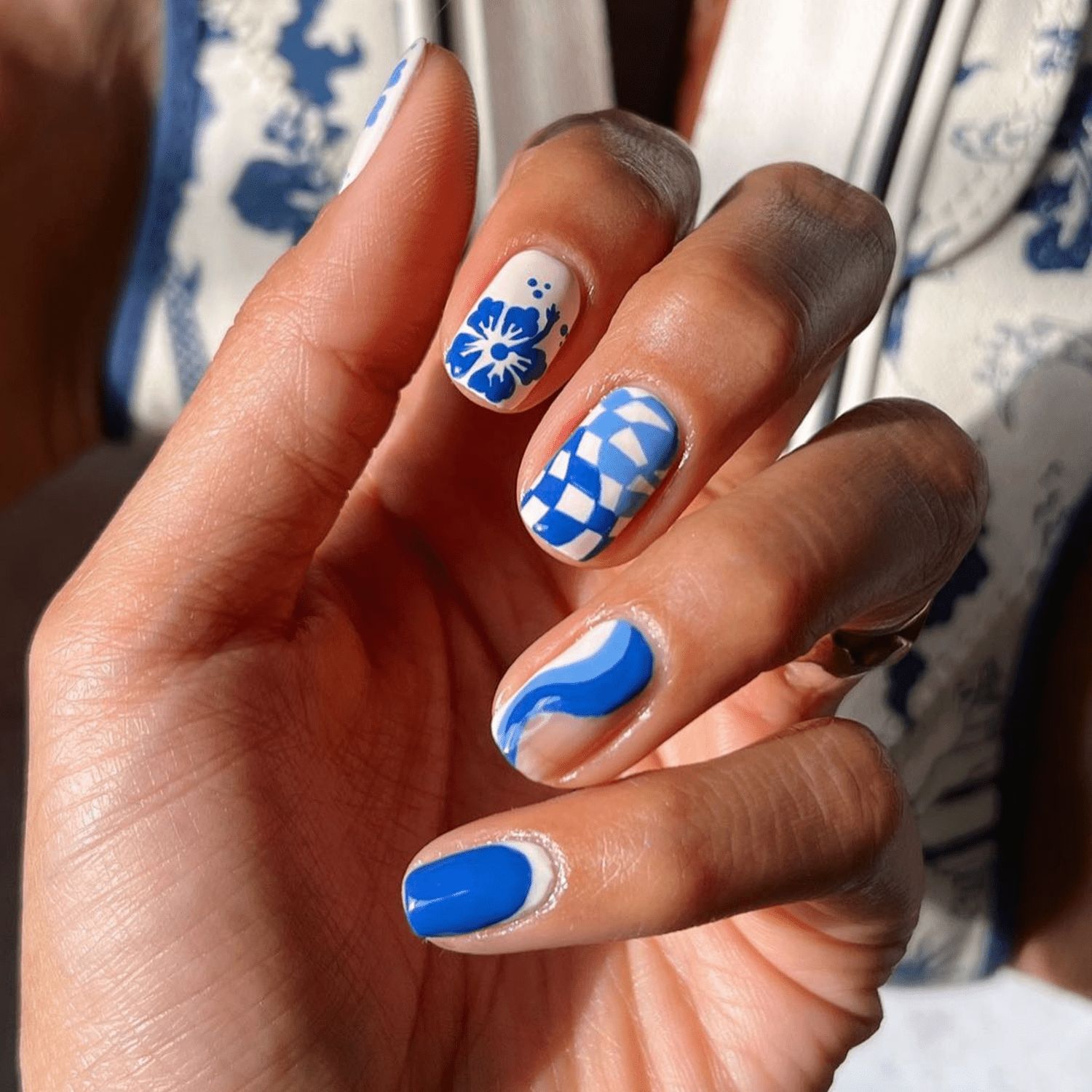 Glossy Sheer Glitter Visual Idea Glossy Sheer Glitter Visual Idea — Hibiscus Flower Nails 2027