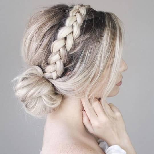 Ash Blonde Dutch Braid Updo Ash Blonde Dutch Braid Updo — Prom Hairstyles Braids 2027