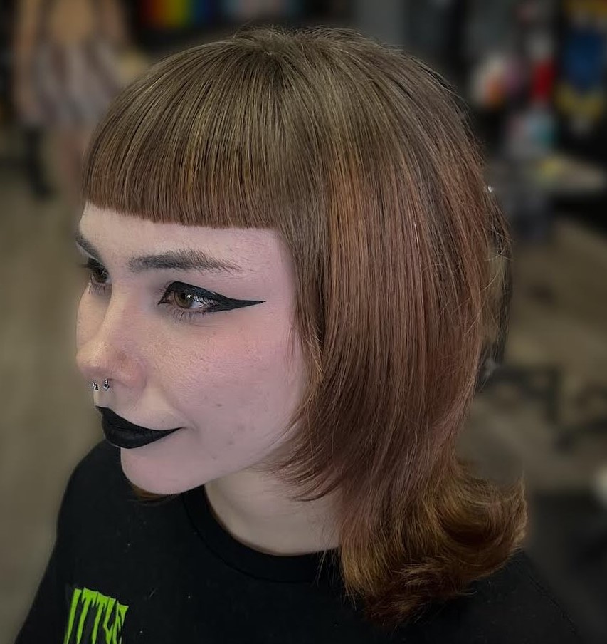 Shag With Blunt Micro Bangs — Alt Hairstyles 2027