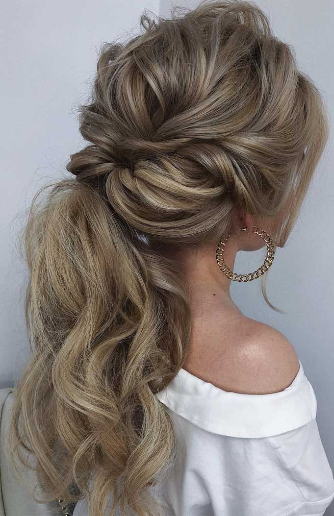 Voluminous High Ponytail with Braided Base — Holiday Party Hairstyles 2026