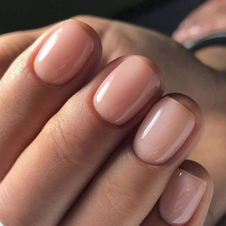 Sheer Milky Pink Oval Nails — Nails 2027 for Women Over 40