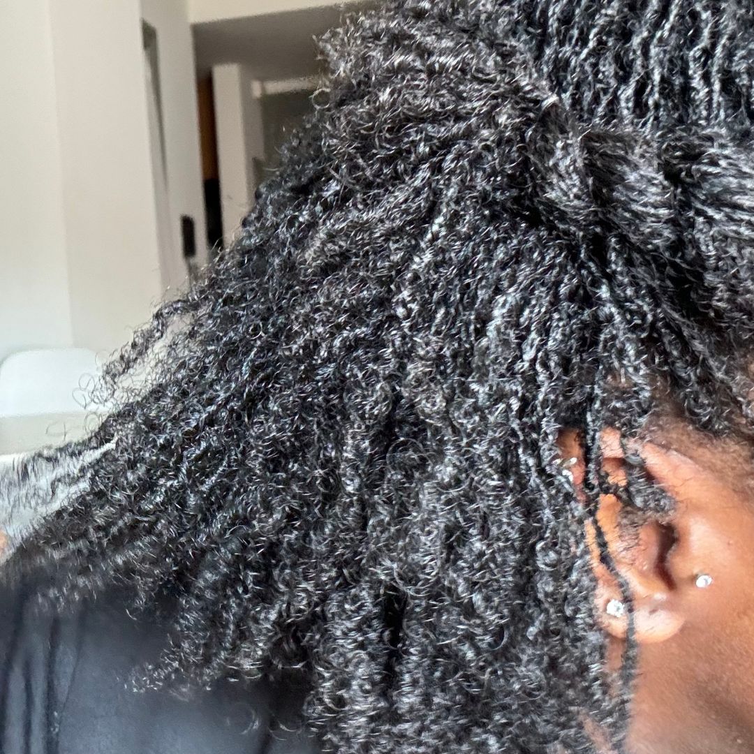 Air Dried Grey Streak Locs Air Dried Grey Streak Locs — Microlocs Locs 2027