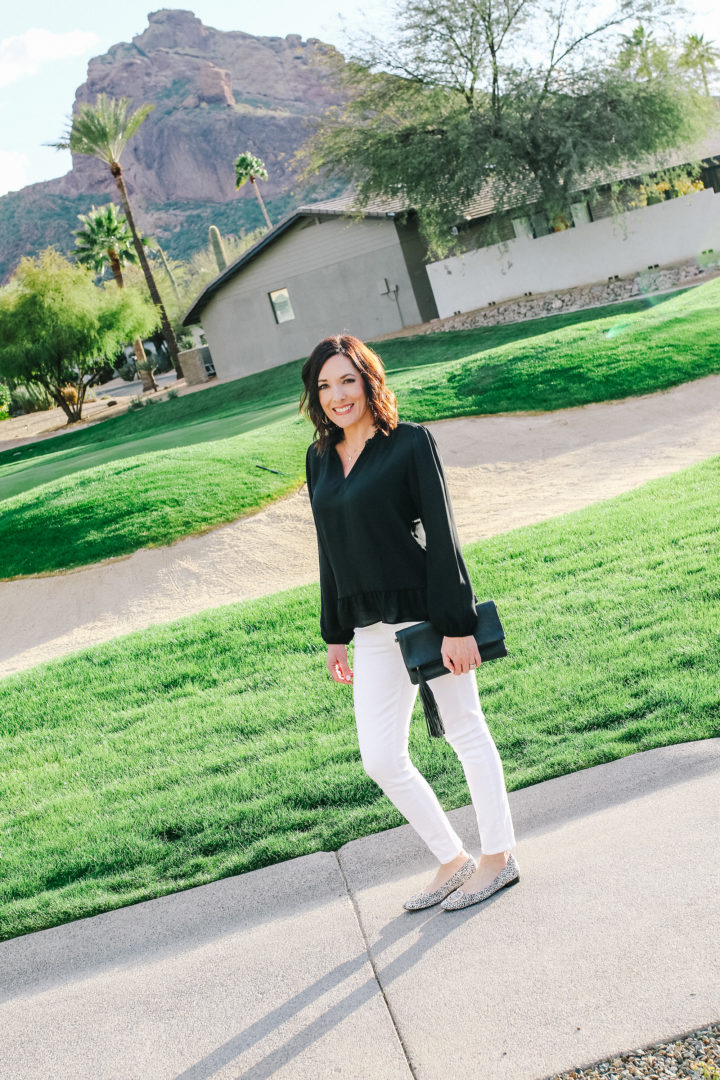 Peplum Blouse with Skinny Jeans and Leopard Flats Peplum Blouse with Skinny Jeans and Leopard Flats — Arizona Outfits 2027