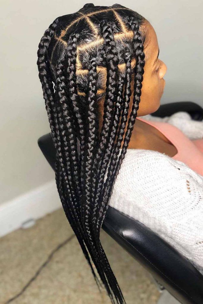 Loose Braids Visual Idea Loose Braids Visual Idea — Knotless Braids 2027 for Round Face