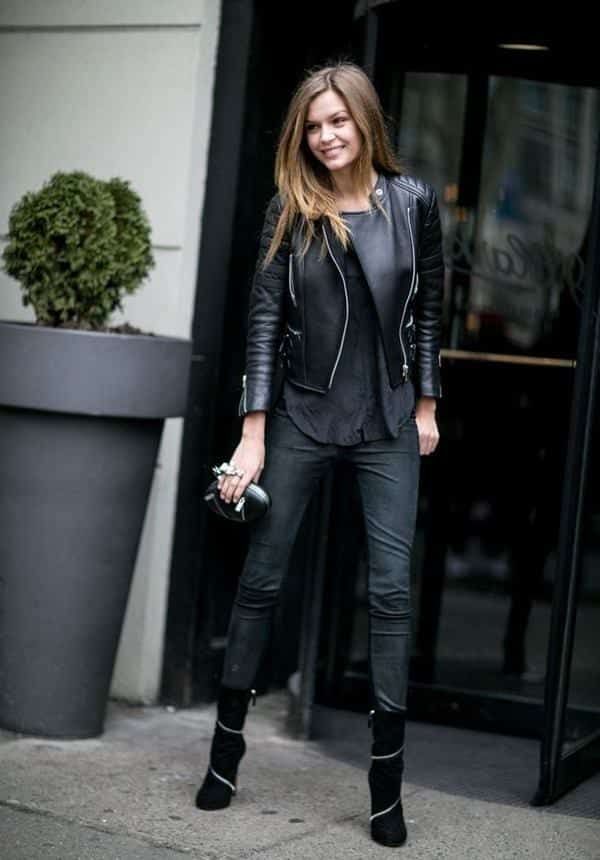 Moto Jacket Over Skinny Jeans for an Edgy Vibe — Casual Outfits 2027 for Skinny Girls