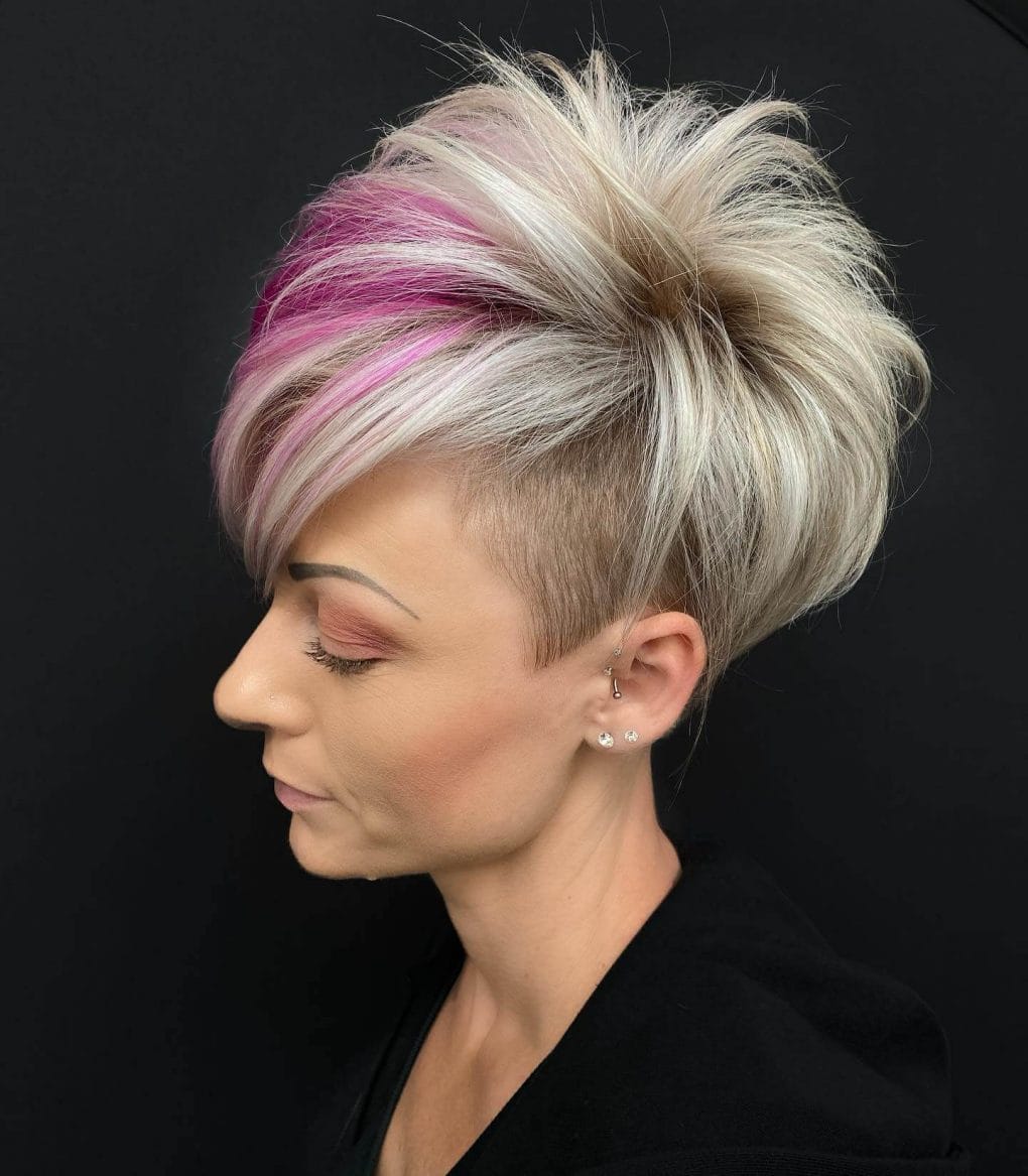 Undercut Pixie With Pink Streaks — Bold Pixie 2027