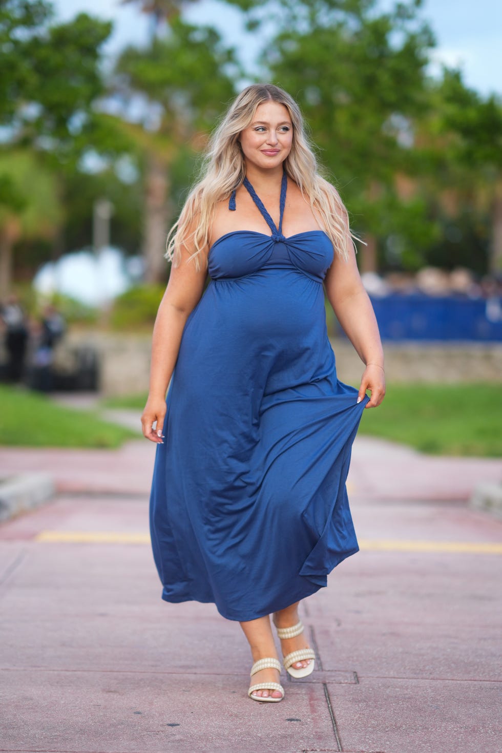 Royal Blue Halter Maxi Dress for Effortless Daytime Style Royal Blue Halter Maxi Dress for Effortless Daytime Style — Miami Outfits 2027