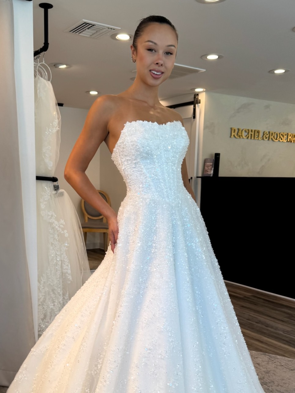 All-Over Sequins: Strapless Ballgown with Sweetheart Neckline — Wedding Dress Trends 2027
