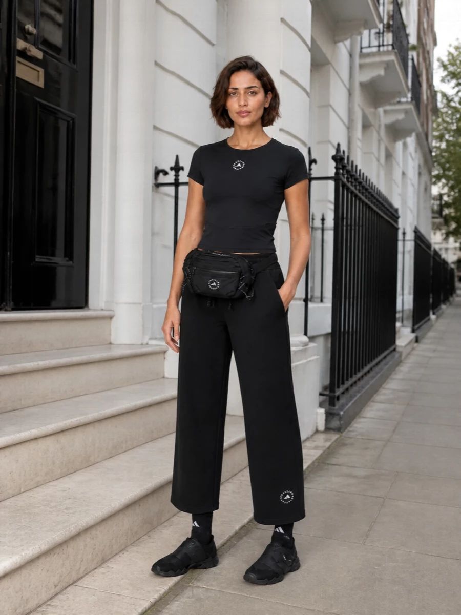 Athletic Track Style: Cropped Top and Wide-Leg Pants Athletic Track Style: Cropped Top and Wide-Leg Pants — Outfits 2027 for Athletic Build