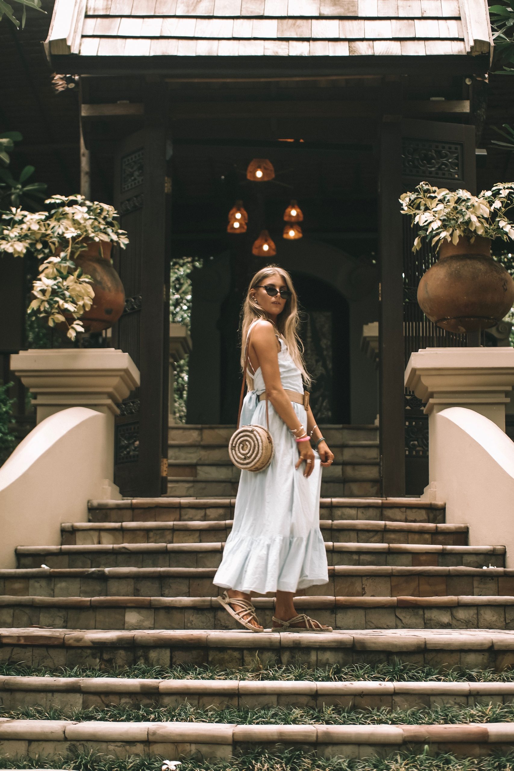 Resort-Ready Tiered Maxi Dress with Espadrilles Resort-Ready Tiered Maxi Dress with Espadrilles — Thailand Outfits 2027