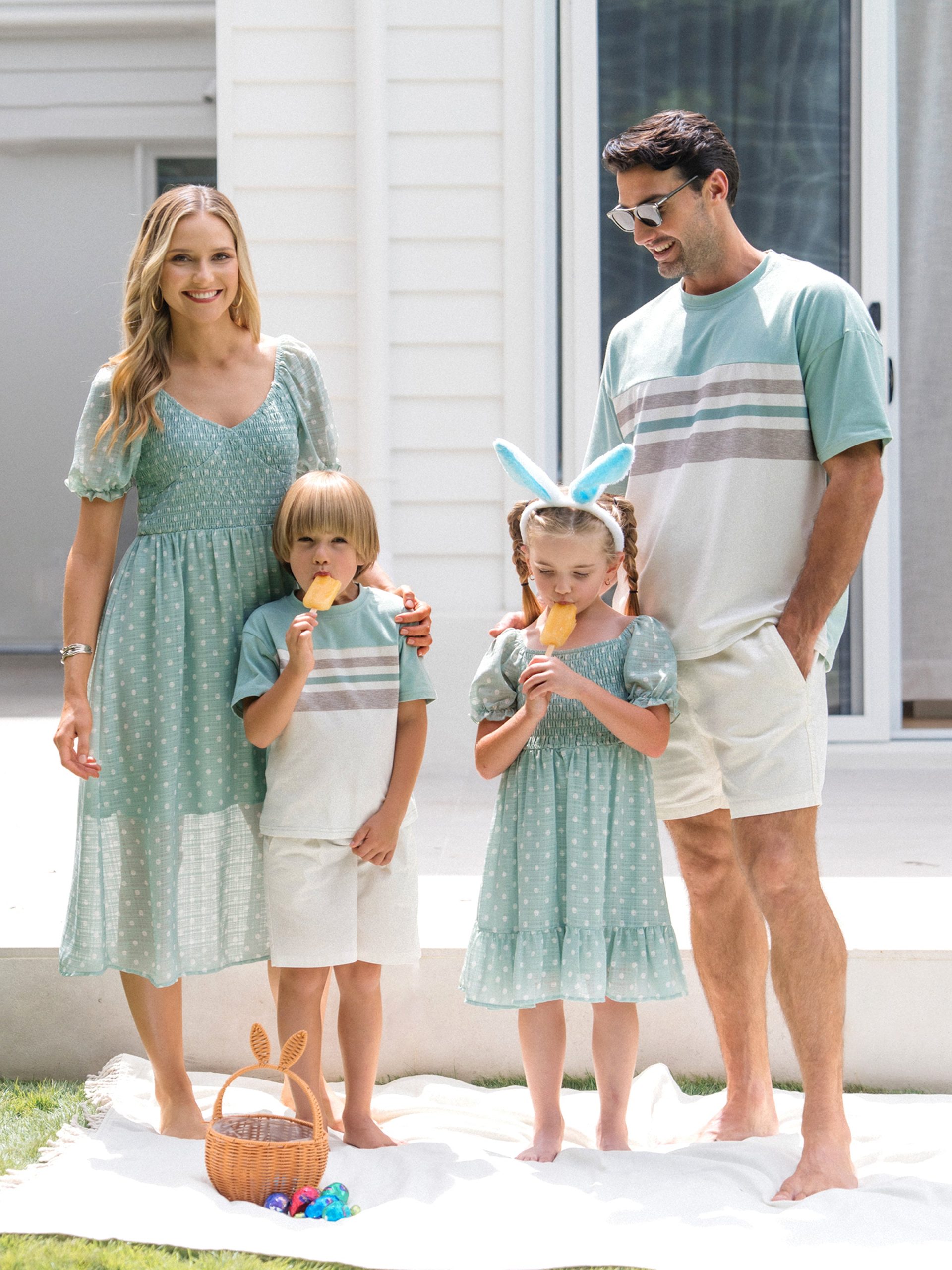 Casual Easter Outfits The Cutest Easter Crew 🐰💚 Matching Looks For Egg Hunts, Family Photos,