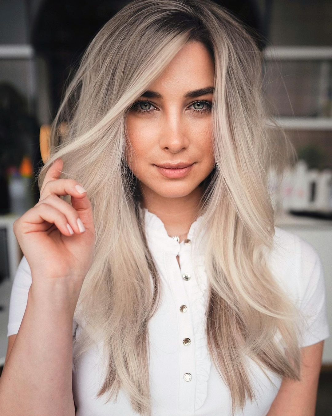 Platinum Blonde Long Layers with Volume Platinum Blonde Long Layers with Volume — Hairstyles 2027 for Fine Hair