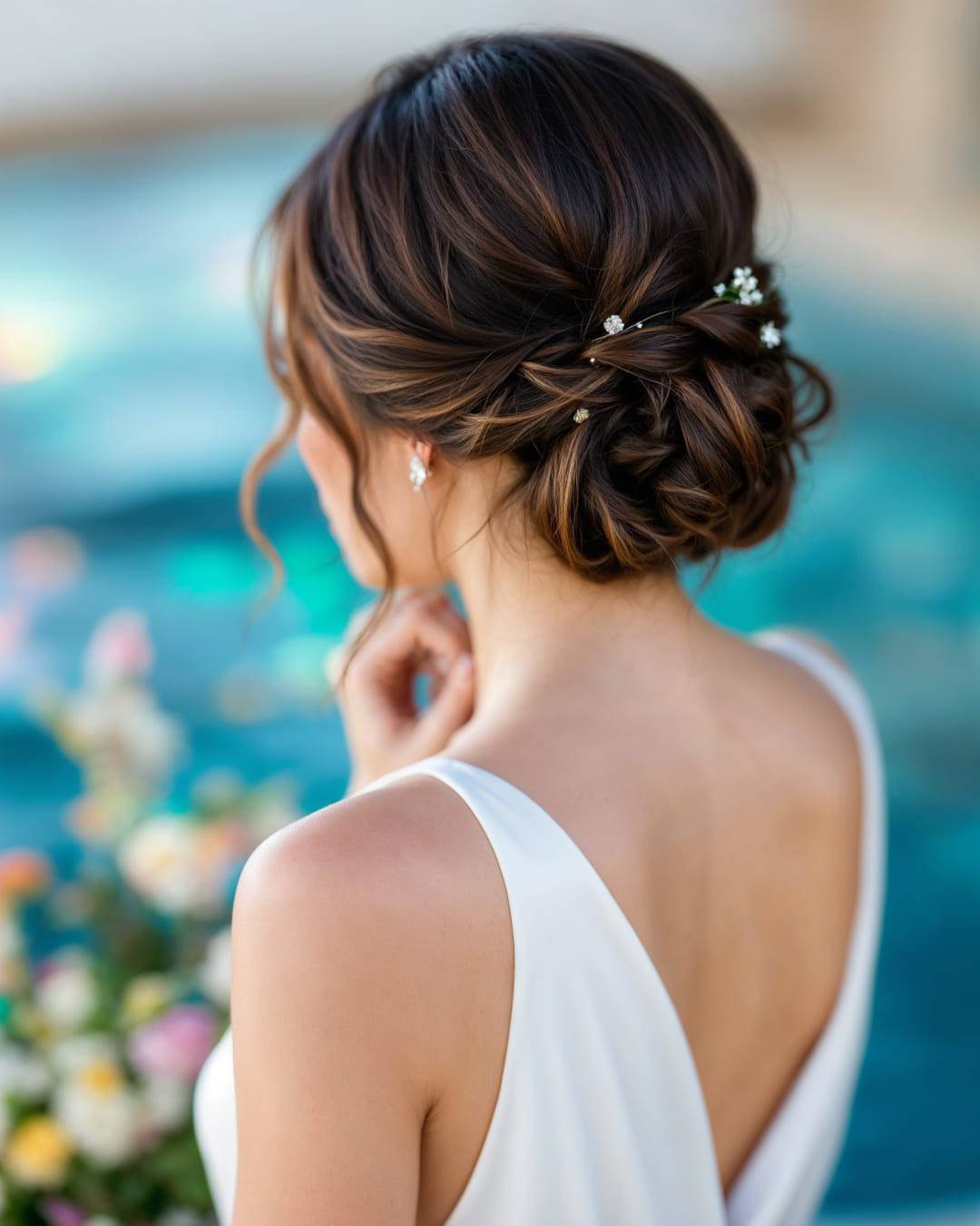 Intricate Updo with Pearl Hairpins Intricate Updo with Pearl Hairpins — Updos 2027 for Short Hair