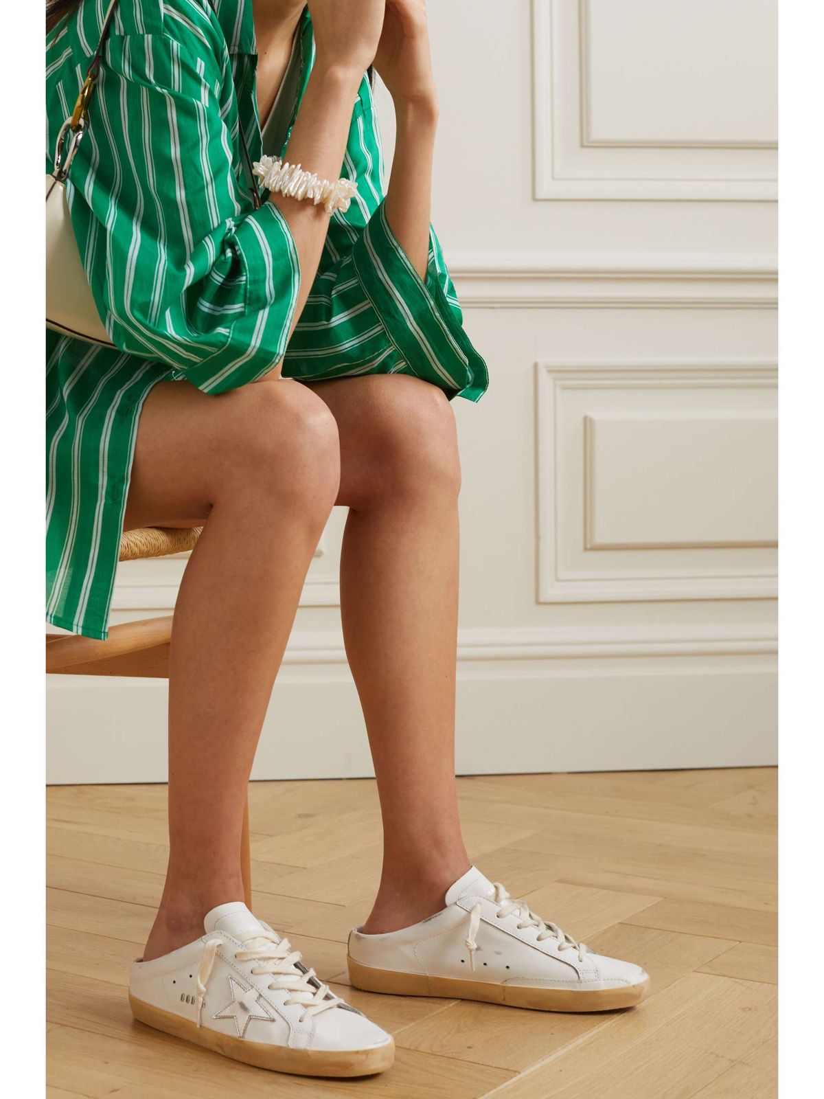 Oversized Shirt Dress and Sneakers for Relaxed Comfort Oversized Shirt Dress and Sneakers for Relaxed Comfort — Golden Goose Outfits 2027