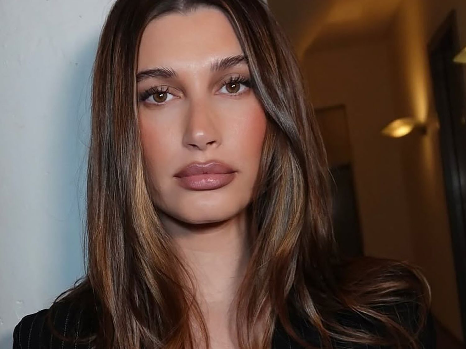 Curtain Bangs Visual Idea — Balayage on Dark Brown Hair 2027