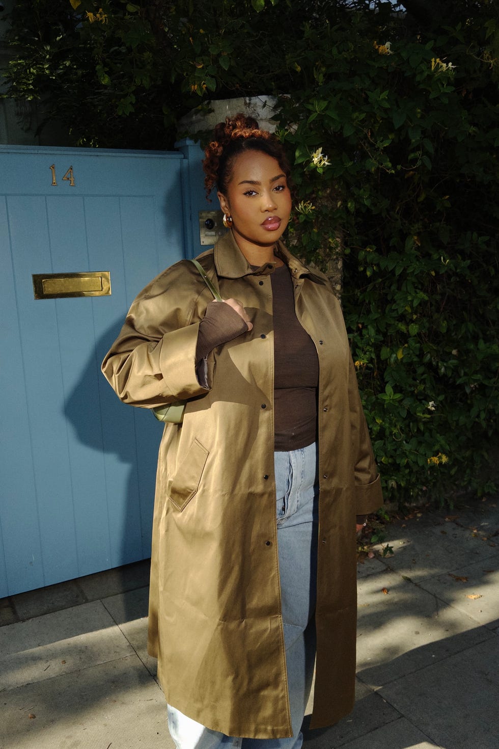 Oversized Olive Green Trench Coat with Ribbed Knit Oversized Olive Green Trench Coat with Ribbed Knit — Winter Outfits 2027 with Long Coat