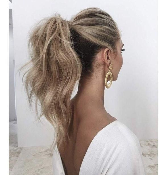 Textured Ash Blonde Ponytail — Ponytail Hairstyles 2027 for Thin Hair