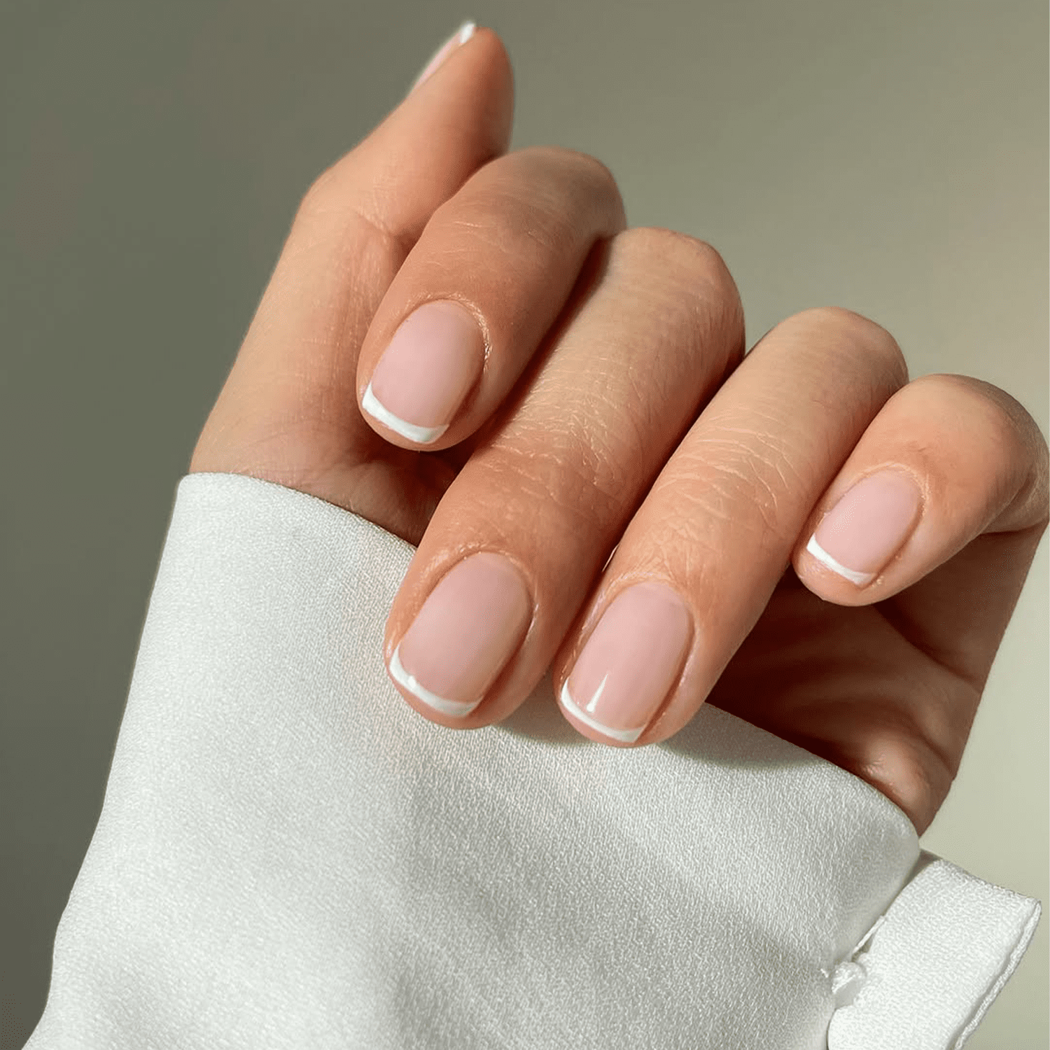 Classic French Manicure Short Squares Classic French Manicure Short Squares — Neutral Nails 2027
