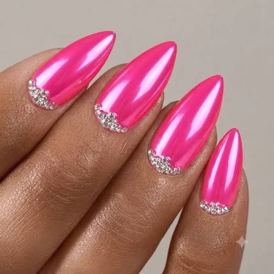 Chrome Visual Idea Chrome Visual Idea — Neon Stiletto Nails 2027