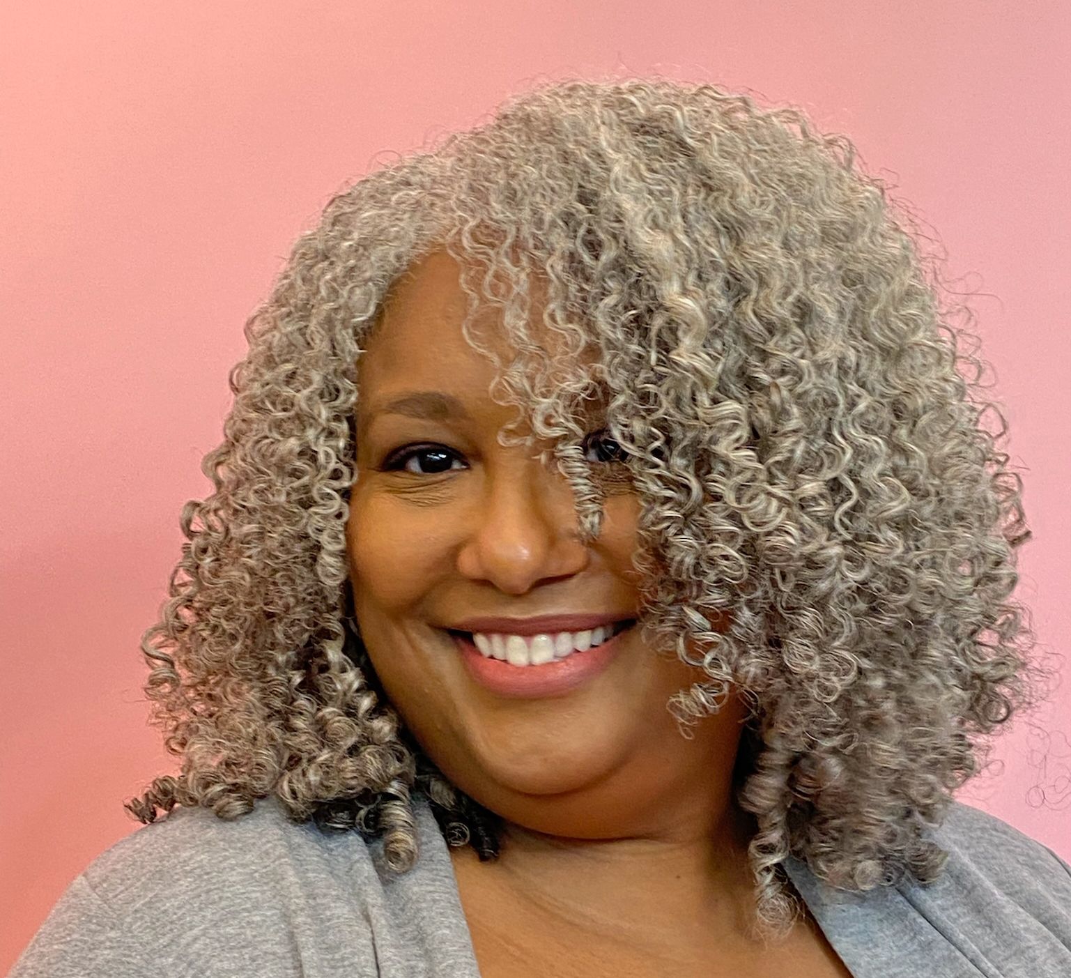 Shoulder-Length Defined Grey Curls Shoulder-Length Defined Grey Curls — Wash and Go Hairstyles 2027
