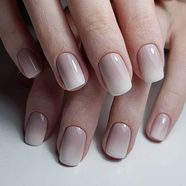 Nude Pink Sheer White Soft Gradient — Winter Ombre Nails 2027