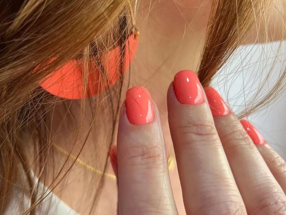 Visible Cuticle Work Smooth Polish Visual Idea Visible Cuticle Work Smooth Polish Visual Idea — Orange Summer Nails 2027
