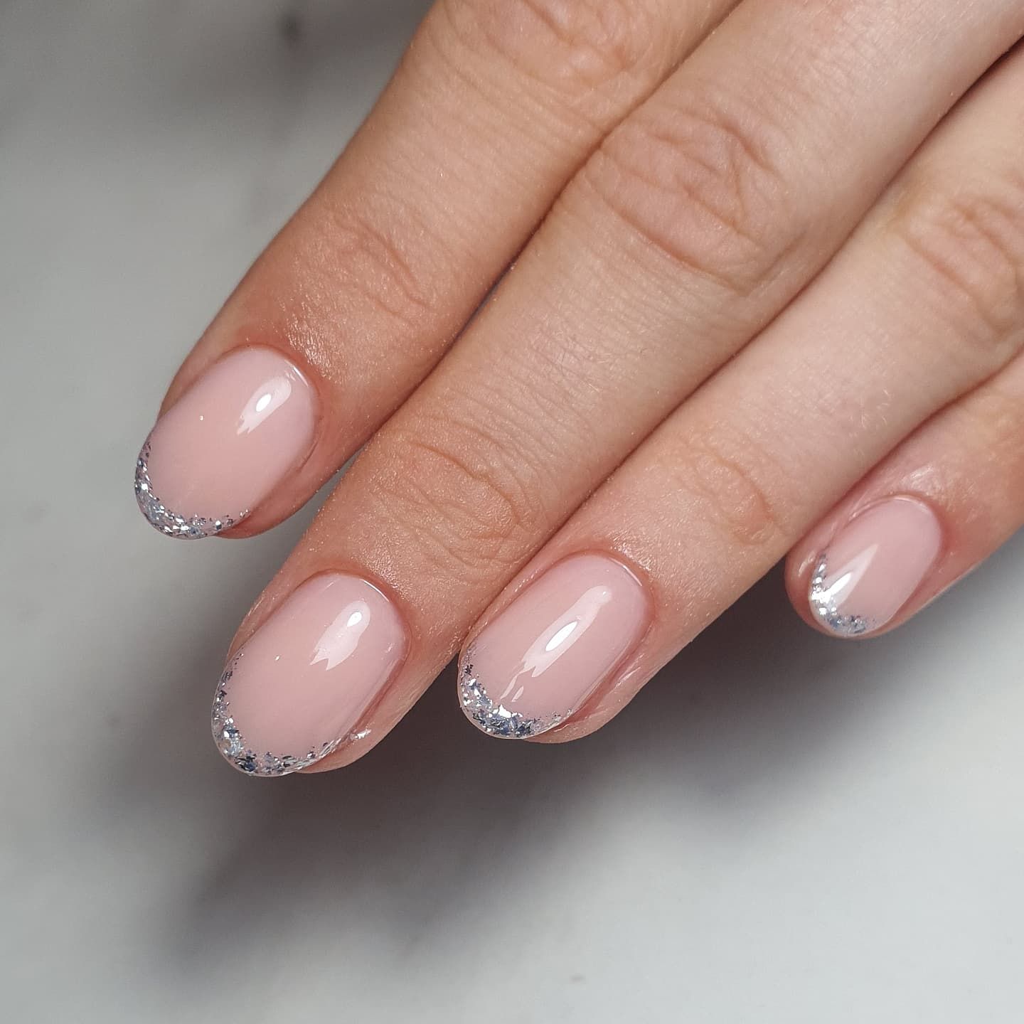 Sheer Pink Glitter French Tips Sheer Pink Glitter French Tips — Nail Art 2027 for Beginners