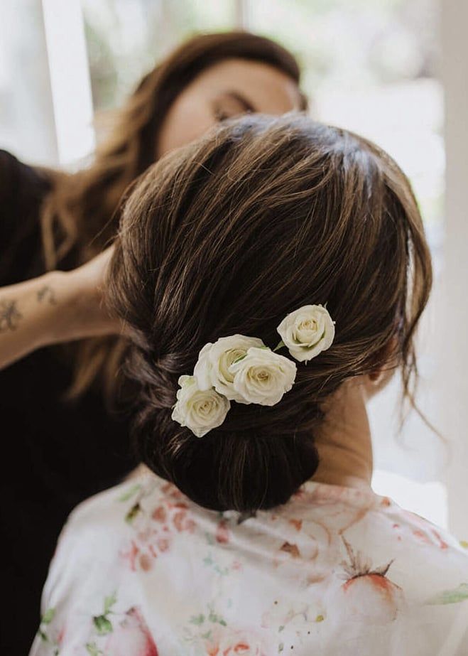 Low Bun With Braids and Roses — Filipino Wedding Hairstyles 2027