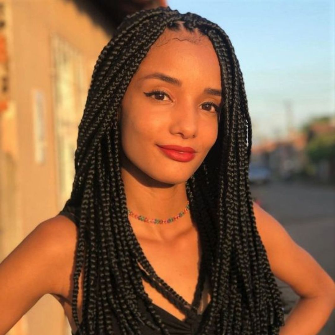 Neat Uniform Mid-Back Box Braids — Braids 2027 for Medium Hair