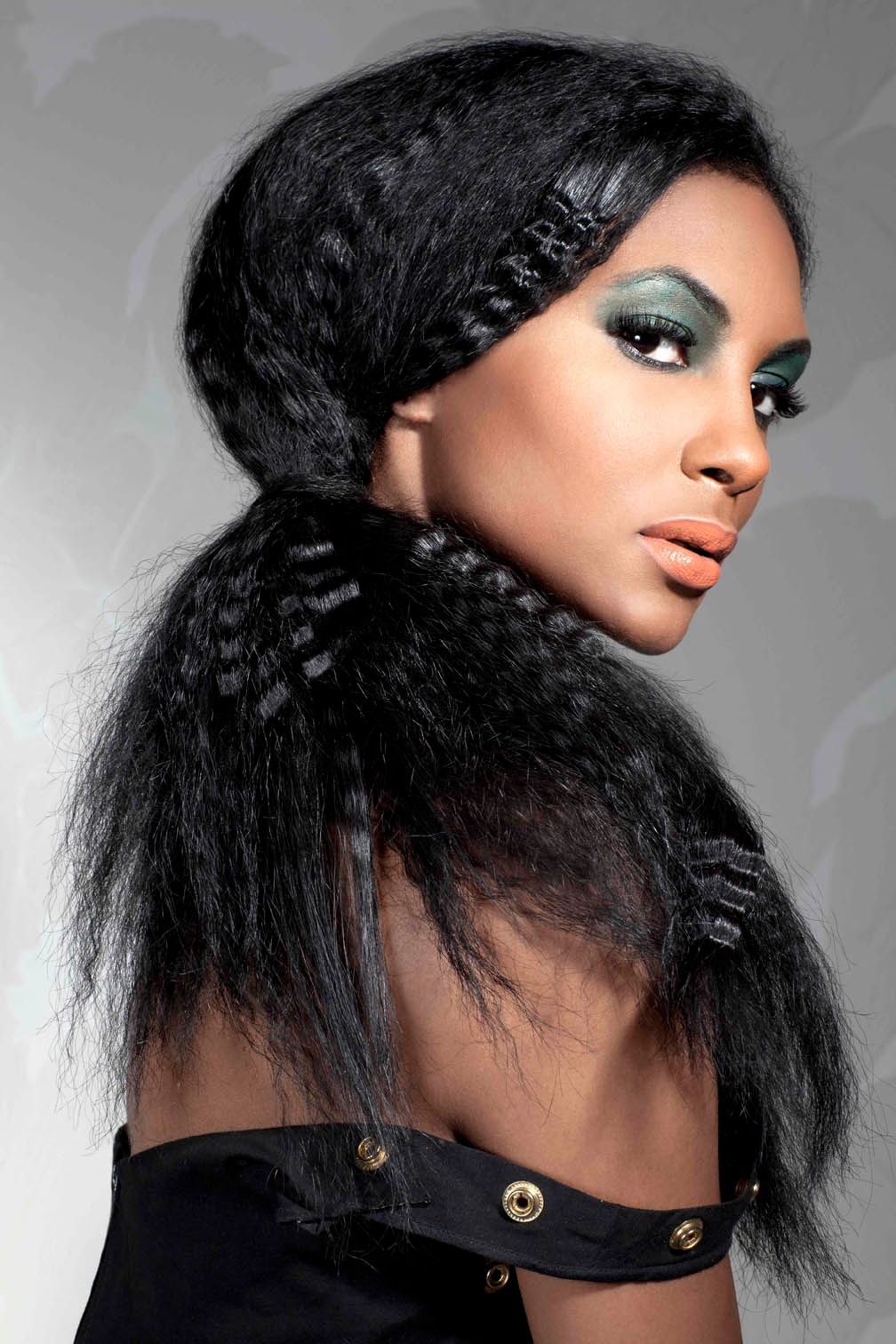 Dramatic Black Hair With Dense Crimps — Crimped Hairstyles 2027