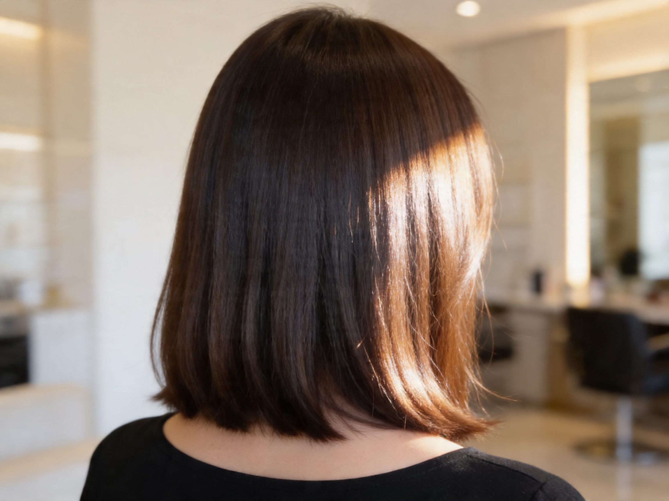 Shiny Dark Brown Bob Shiny Dark Brown Bob — Glazed Hair 2027