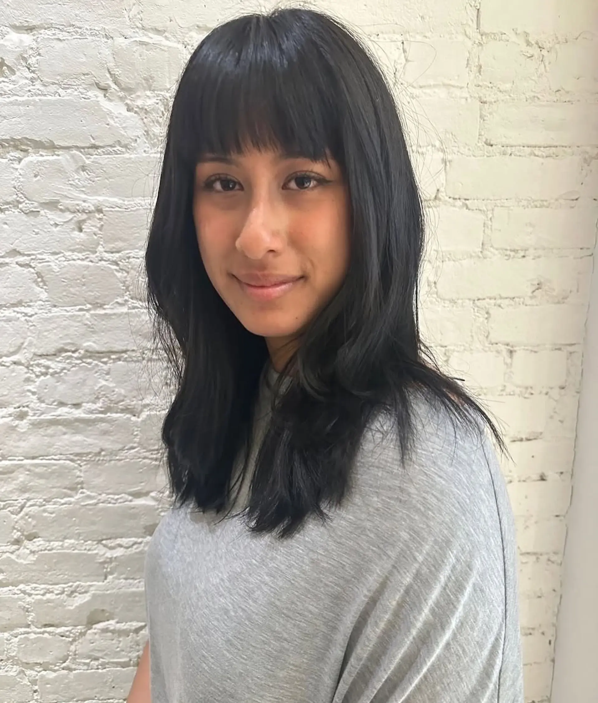 Black Bob With Blunt Bardot Bangs Black Bob With Blunt Bardot Bangs — Bardot Bangs 2027