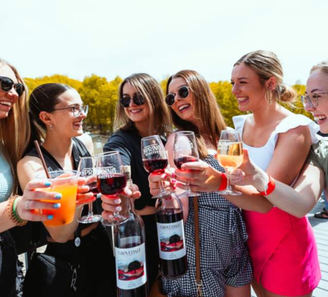 Vibrant Pink Flared Skirt with Jeweled Sandals — Sip and See Outfits 2027