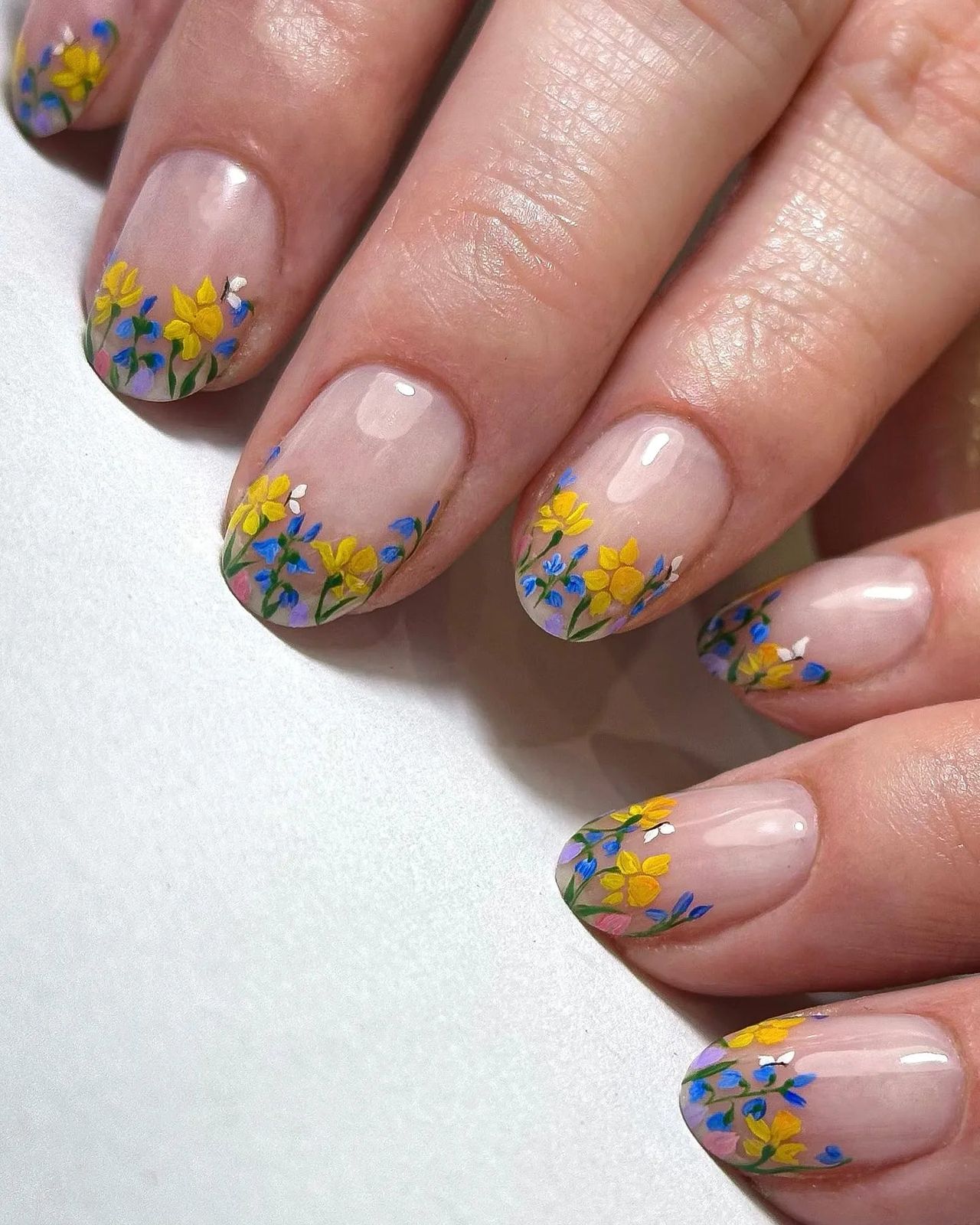 Meadow Garden French Tips Meadow Garden French Tips — Wildflower Nails 2027